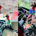 Foto: Taxista adorna su carro mejor que el de 'santa claus' /cortesía