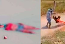 Tremendo show se viralizó cuando rescataban a una mujer ‘muerta’ Foto: Mujer durmiendo en pleno río /cortesía