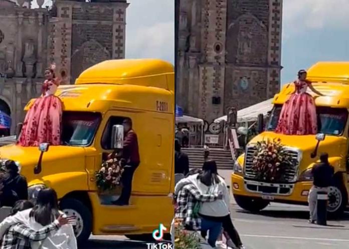 Foto: Llega a la iglesia sobre un cabezal /cortesía