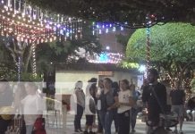 Inauguración de las luces navideñas en el Parque Central de Estelí Inauguración de las luces navideñas en el Parque Central de Estelí