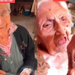 Abuelita de 84 años arrasa en TikTok con «travesura» a escondida de su mamá de 106 años Foto: Inocente abuelita / cortesía