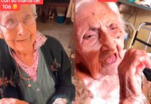 Abuelita de 84 años arrasa en TikTok con «travesura» a escondida de su mamá de 106 años Foto: Inocente abuelita / cortesía