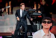 Luis Miguel saluda a Peso Pluma y Nicki Nicole en su Show