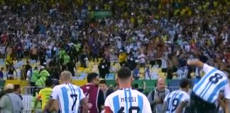 Escándalo en Maracaná: pelea en la grada, Messi retiró a Argentina