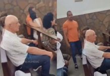 ¡En plena misa! Mujer sorprende a su esposo con su amante y se arma el caos Mujer sorprende a su esposo con su amante y se arma el caos