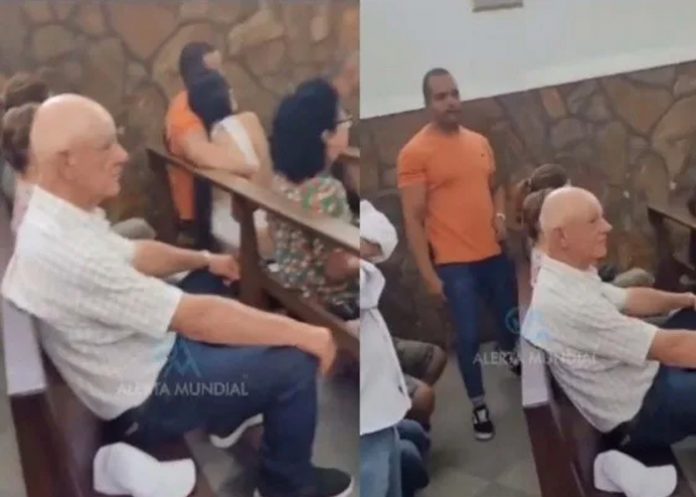 Mujer sorprende a su esposo con su amante y se arma el caos