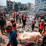 Gaza: Enterrarán a cientos de muertos en una fosa común dentro de un hospital Foto: Entierran a muertos en Gaza /cortesía