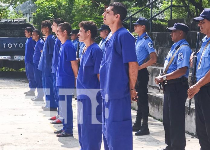 Policía Nacional pone tras las rejas a sujetos en Nicaragua