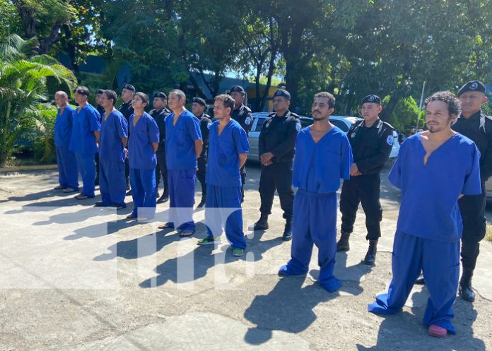 Policía de Nicaragua pone tras las rejas a supuestos delincuentes