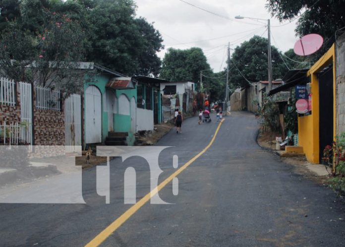 El barrio Francisco Salazar en Managua recibe nuevas calles después de 30 años de espera