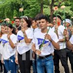 La juventud Sandinista llevó ofrendas florales a los héroes y mártires de la revolución Fotos: La juventud Sandinista llevó ofrendas florales a los héroes y mártires de la revolución/Tn8