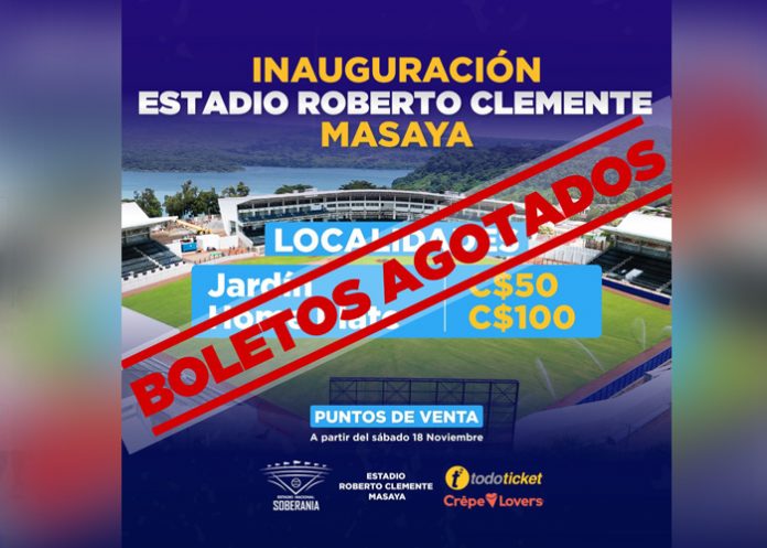 Foto: ¡Éxito rotundo! Boletos agotados para el juego inaugural en el estadio de Masaya/Cortesía