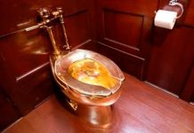 ¡Audaces ladrones! Robo del inodoro de oro valorado en millones Foto: ¡Audaces ladrones! Robo de inodoro de oro valorado en millones/Cortesía