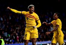 Gol de Araujo en último segundo evita mal paso del Barcelona Barcelona derrota a la Real Sociedad