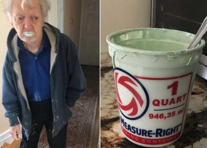 Muere abuelito que confundió pintura con yogur