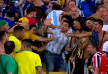 Foto: Gran pelea en medio del Estadio Maracaná