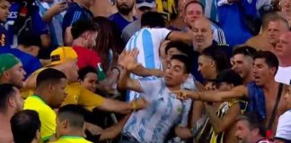 Foto: Gran pelea en medio del Estadio Maracaná