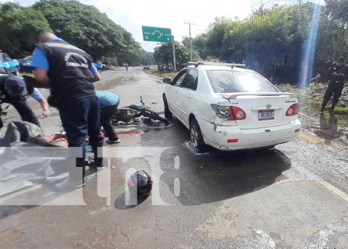 Foto: Mortal accidente de tránsito en Nandaime / TN8