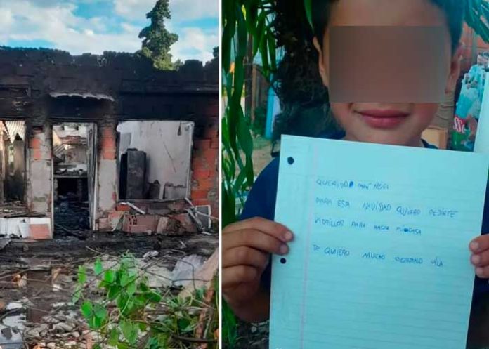 el3 Niño pide ladrillos a Santa Claus