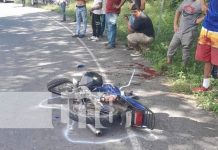 Pierna cercenada: Dantesco accidente en una cuesta de Ocotal Foto: Joven pierde parte de la pierna en accidente de tránsito en Ocotal / TN8