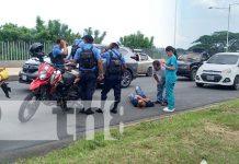 Foto: Fuerte accidente de tránsito en el sector de Tiscapa, Managua / TN8