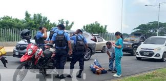 Foto: Fuerte accidente de tránsito en el sector de Tiscapa, Managua / TN8