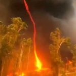 Tornado de fuego fue captado en Australia