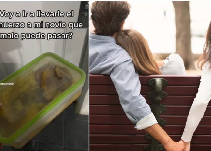 Llevaba almuerzo al trabajo de su marido y lo descubre con otra mujer