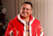 Edwin Luna sorprende en unos boxers muy navideños