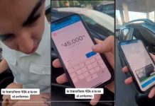 ¡Clase alucín! «Fundido en guaro» deposita dinero a su ex Foto: Joven envía dinero a su ex /cortesía