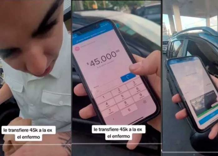 Foto: Joven envía dinero a su ex /cortesía