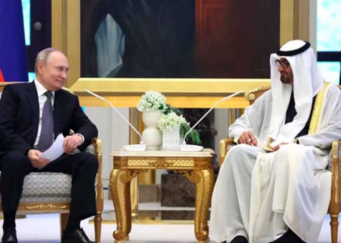 1 Foto: ¡La llegada de Putin a Emiratos Árabes! Inicia diplomacia para la paz en Gaza/Cortesía
