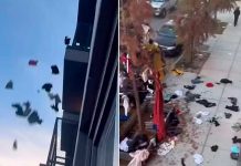 Por infiel, su novia le avienta sus cosas desde lo más alto de un edificio Por infiel, su novia le avienta sus cosas desde lo más alto de un edificio