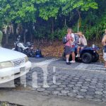 Accidente en la Cuesta de Tilgüe involucra a carro y motocicleta en Ometepe Accidente en la Cuesta de Tilgüe involucra a carro y motocicleta en Ometepe