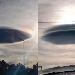 Misterioso Cielo de Chile: ¿OVNI o Nube ? Foto: Misterioso Cielo de Chile: ¿OVNI o Nube ? / Cortesía