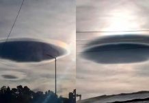 Misterioso Cielo de Chile: ¿OVNI o Nube ? Foto: Misterioso Cielo de Chile: ¿OVNI o Nube ? / Cortesía