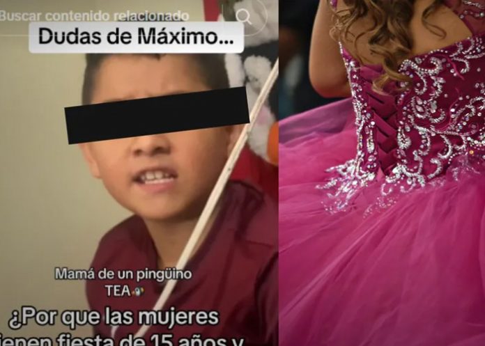 Niño se cuestiona la falta de fiestas de XV años para hombres