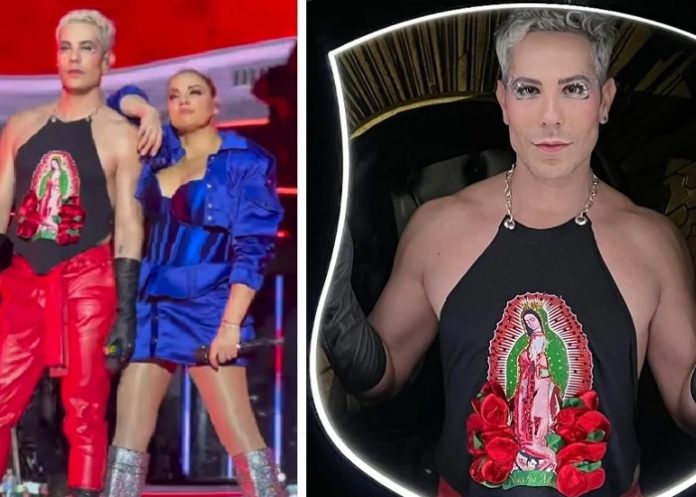 Christian Chávez usa top con imagen de la Virgen de Guadalupe