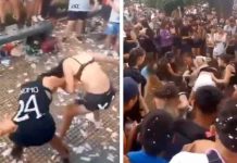 Celebración de fin de clases termina en batalla campal en Argentina