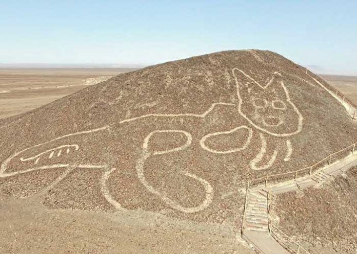 Foto: Descubren en Perú 29 nuevos geoglifos con forma de felinos y seres antropomorfos/Cortesía