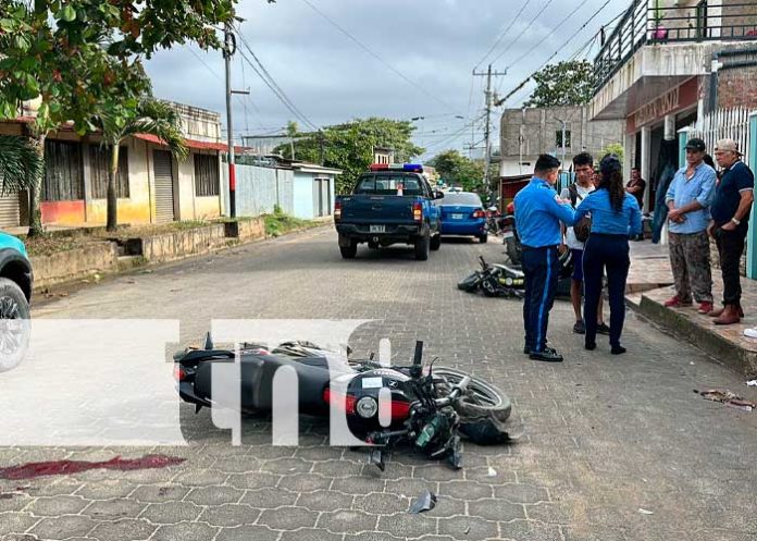 Foto: Gravemente lesionado resultó un motociclista en Jalapa /Tn8