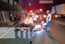 Motociclista pierde la vida al impactar contra un camión en Carretera Sur, Managua Motociclista pierde la vida al impactar contra un camión en Carretera Sur, Managua