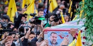 Foto: Comandante Musavi en un funeral conmovedor /cortesía