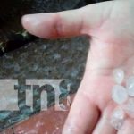 Se registra caída de granizo en la ciudad de Estelí