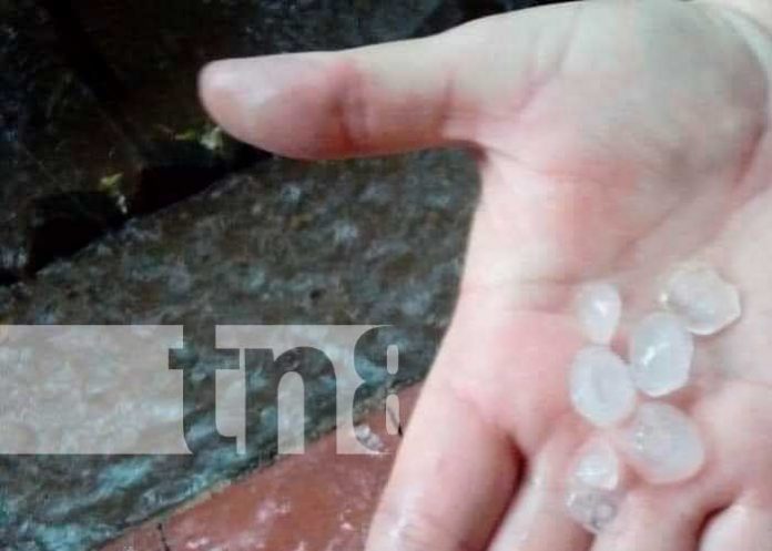 Se registra caída de granizo en la ciudad de Estelí