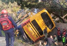 Foto: Volcamiento de Autobús en la ARC: Nueve Heridos y Congestión Vehicular / Cortesía