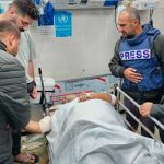 Gaza asciende a más de 100 periodistas fallecidos tras conflictos Foto: Dolor en Gaza /cortesía