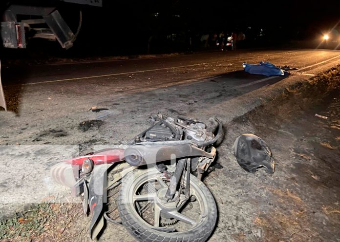 ¡Tragedia en navidad! Motociclista pierde la vida en Chinandega