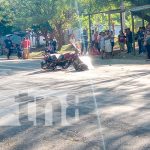 En vísperas de Navidad, fallece motociclista en accidente de tránsito en la carretera Xiloá Foto: En vísperas de Navidad, fallece motociclista en accidente de tránsito en la carretera Xiloá / TN8