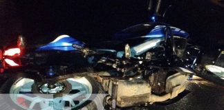 Foto: Motociclista "a toda máquina" pierde el control y sufre un accidente en Río Blanco, Matagalpa/Tn8